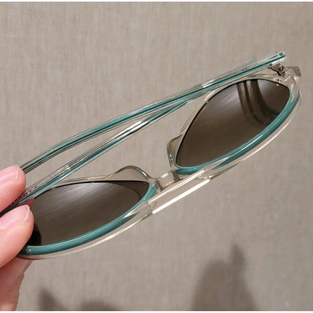 Cole Haan Sunglasses Unisex Aviator CH6003 315 Crystal Green Mirror‎ 58-12-140